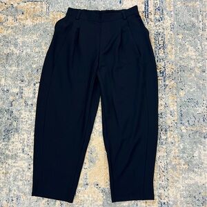 Women’s HALARA Navy Pleated Tailored Trouser Pants